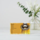 Akoestische gitaarstrengen visitekaartje (Staand voorkant)