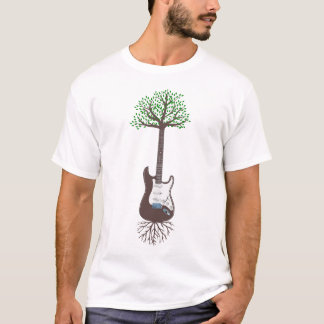 Akoestische gitaarstructuur van de Natuur van Life T-shirt