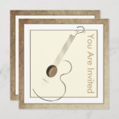 Akoestische gitaaruitvindingen kaart (Voorkant / Achterkant)