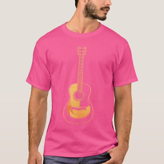 akoestische gitaarvector t-shirt (Voorkant)