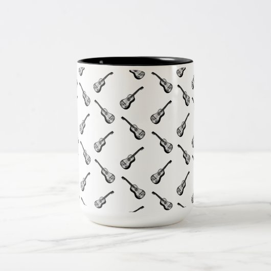  akoestische gitaren KLANT ACHTERGROND KLEUR Tweekleurige Koffiemok (Center)