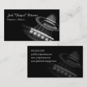 Akoestische gitarist BlackWhite Visitekaartje (Voorkant / Achterkant)