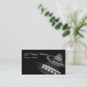 Akoestische gitarist BlackWhite Visitekaartje (Staand voorkant)