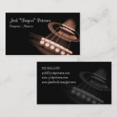 Akoestische gitarist Brown Visitekaartje (Voorkant / Achterkant)