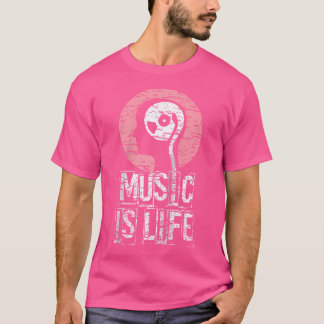 Akoestische gitarist Muzieknoten Musician G T-shirt
