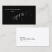 Akoestische gitarist muzikant visitekaartje (Voorkant / Achterkant)