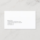 Akoestische gitarist muzikant visitekaartje (Achterkant)