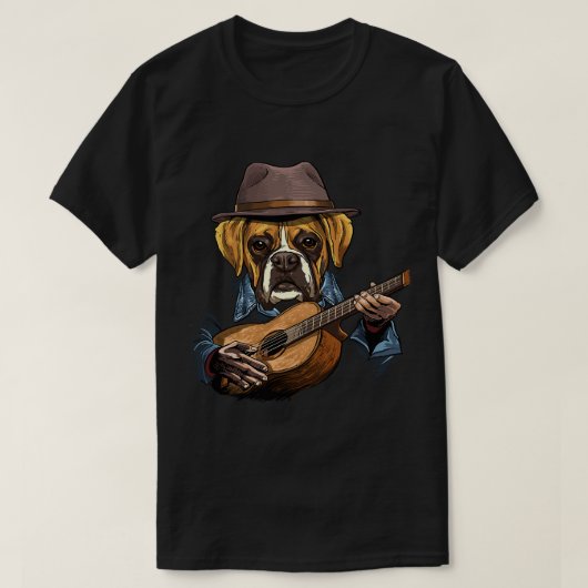 Akoestische gitarist t-shirt (Design voorkant)