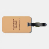 Akoestische gitarist Tan Brown Bagagelabel (Achterkant horizontaal)