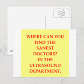 akoestische grap briefkaart (Voorkant / Achterkant)