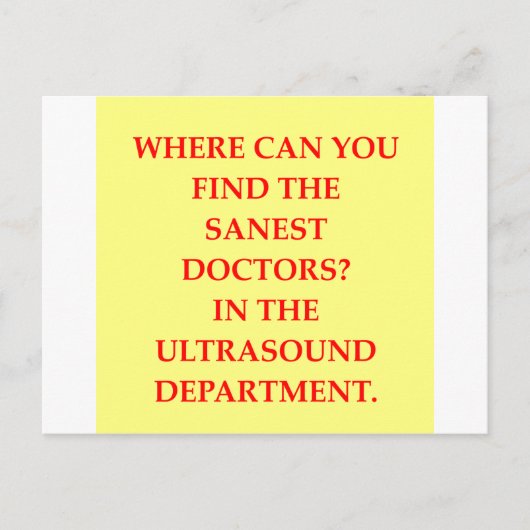 akoestische grap briefkaart (Voorkant)