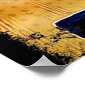 Akoestische Guitar Digital Art Poster (Hoek)