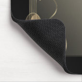 Akoestische Guitar Logo Design Mousepad Muismat (Hoek)