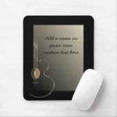 Akoestische Guitar Logo Design Mousepad Muismat (Met muis)