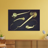 akoestische instrumenten cornets canvas afdruk (Insitu (Woonkamer))