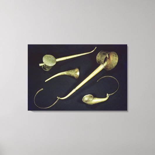 akoestische instrumenten cornets canvas afdruk (Voorkant)