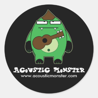 Akoestische Monster Stickers - groot formaat