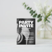 AKOESTISCHE MUZIEK GITAAR Party Invite Kaart (Staand voorkant)