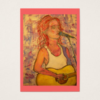 akoestische songstress visitekaartje