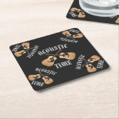 AKOESTISCHE TIJD KARTONNEN ONDERZETTERS (Schuin)