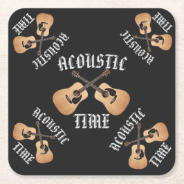 AKOESTISCHE TIJD KARTONNEN ONDERZETTERS