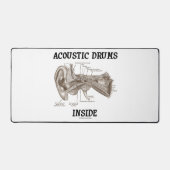 Akoestische trommels in de anatomie van het mensel bureaumat (Voorkant)