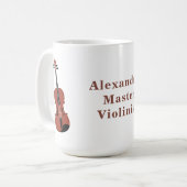 Akoestische Viool Koffiemok (Voorkant links)