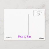 Akoestische viviviaviken (rock & roll) briefkaart (Achterkant)