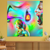 Akoestofobie Canvas Afdruk (Insitu (Woonkamer))