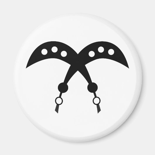 AKOFENA | Symbool Adinkra Courage en Valor Magneet (Voorkant)