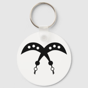 AKOFENA   Symbool Adinkra Courage en Valor Sleutelhanger