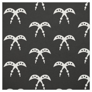 AKOFENA   Symbool Adinkra Courage en Valor Stof