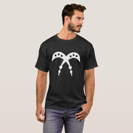 AKOFENA | Symbool Adinkra Courage en Valor T-shirt (Voorkant volledig)