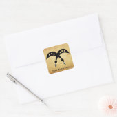 AKOFENA | Symbool Adinkra Courage en Valor Vierkante Sticker (Envelop)
