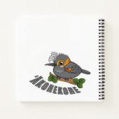 Akohekohe Hawaii Forest Bird Notitieboek (Achterkant)