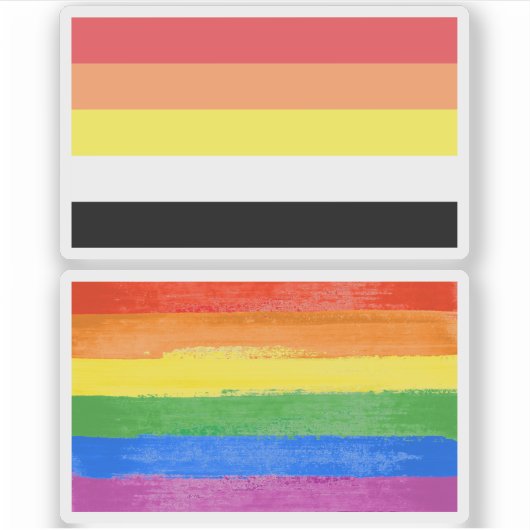Akoiseksueel Akoiromantisch Trots Sticker (Voorkant)
