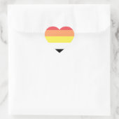 Akoisexual Akoiromantic Pride Flag Hart Sticker (Tas)
