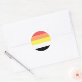 Akoisexual Akoiromantic Pride Flag Ronde Sticker (Envelop)