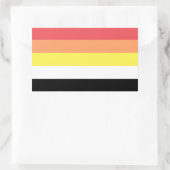 Akoisexual Akoiromantic Pride Rechthoekige Sticker (Tas)
