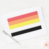 Akoisexual Akoiromantic Pride Rechthoekige Sticker (Envelop)