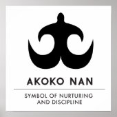 AKOKO NAN | symbool van de verzorging en de discip Poster (Voorkant)