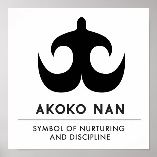 AKOKO NAN | symbool van de verzorging en de discip Poster (Voorkant)