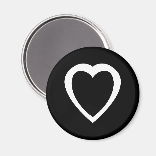 Akoma | Symbool voor patiënt- en tolerantiewit Magneet (Voorkant / Achterkant)