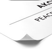 Akoma | Symbool voor patiënt- en tolerantiewit Poster (Hoek)