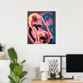 Akrobatenpaar Poster (Thuiskantoor)