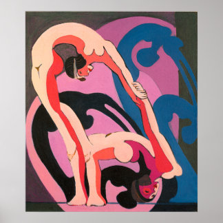 Akrobatenpaar Poster