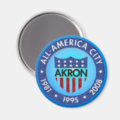 Akron all America City Magnet (Voorkant / Achterkant)
