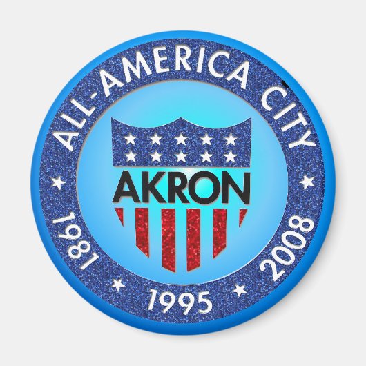 Akron all America City Magnet (Voorkant)