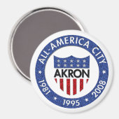 Akron all America City Magnet (Voorkant / Achterkant)