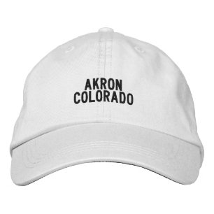 Akron Colorado Hoed Geborduurde Pet